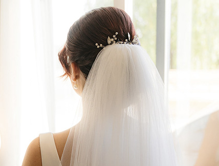 Novia de espaldas